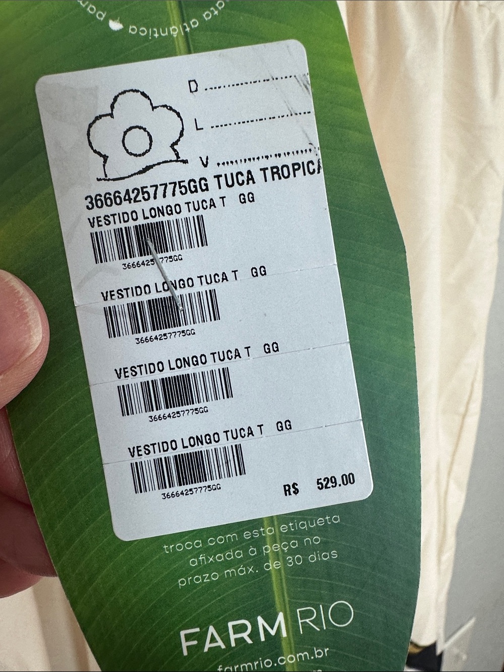 NEW FARM Rio Cream Toucan Maxi Dress Green Gold Tuca Exotic Tropical Resortwear - Picture 9 of 12